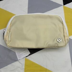 Lululemon Cream Travel Pouch
